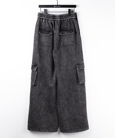 ピグメントヴィンテージヘビーワイドカーゴスウェットパンツ ／ pigment vintage heavy wide cargo sweatpants