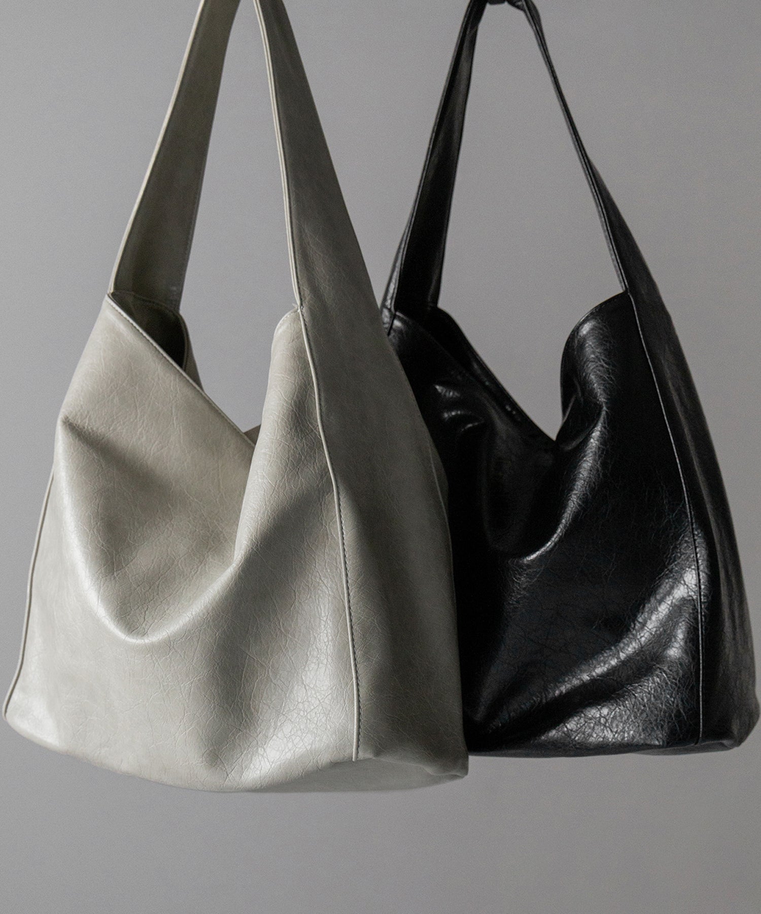 【 ２color ／ 大容量 】フェイクシボレザーワンハンドルショルダーバッグ ／ fake shibo leather onehandle shoulder bag