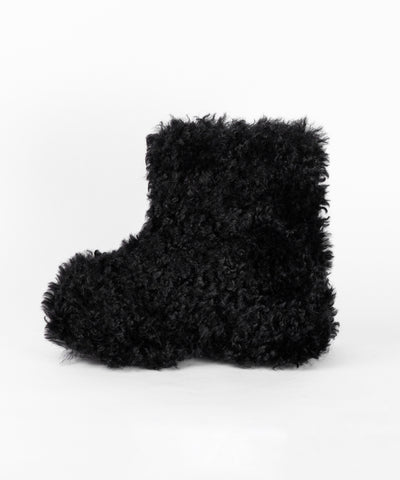 厚底テディボアショートブーツ ／ platform teddy boa short boots