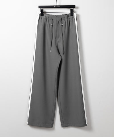 【 ３size／３color 】２WAYドロストサイドラインルーズトラックワイドパンツ