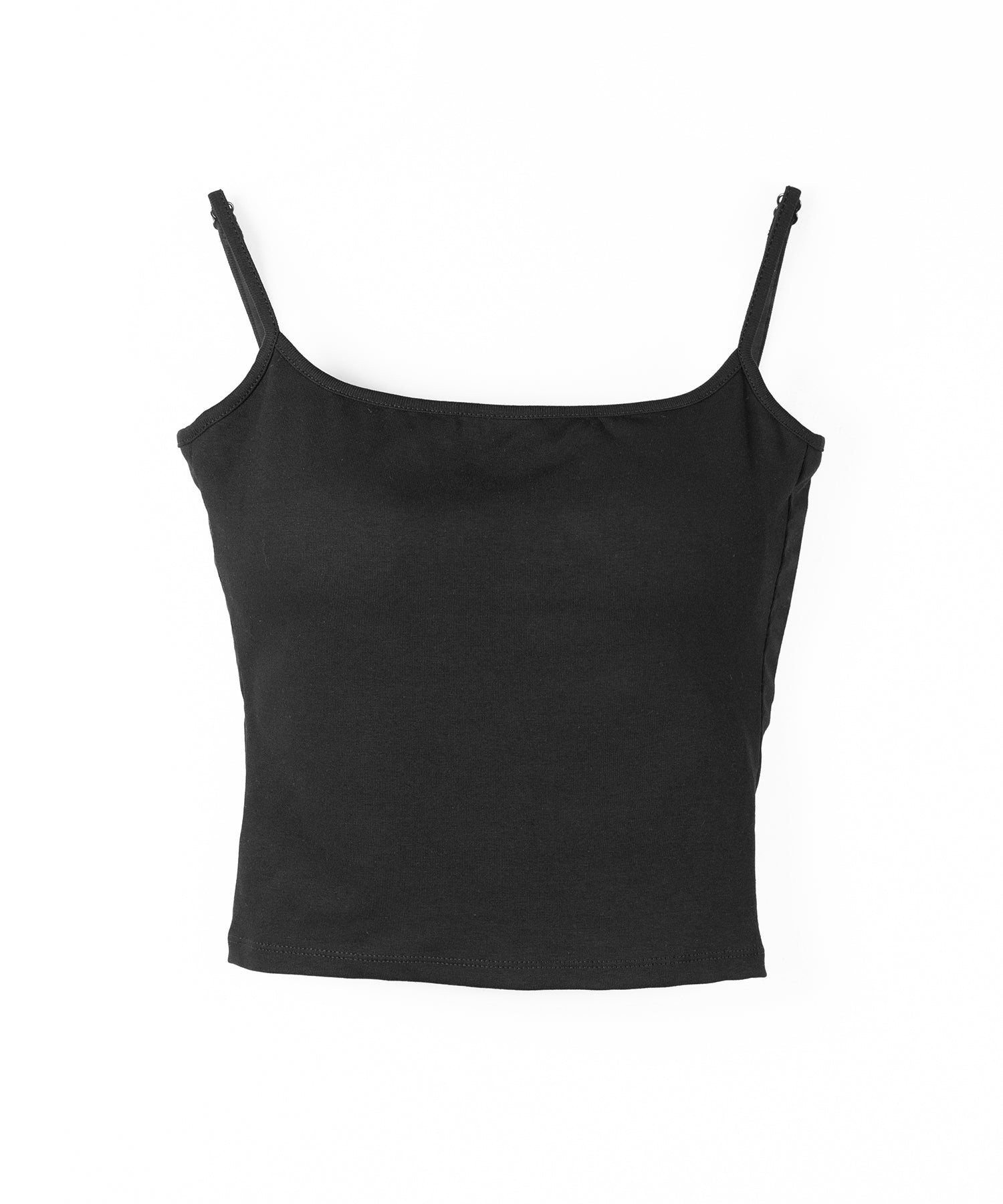 【 カップ付き 】スクエアネックストラップスリムキャミソール ／ square neck strap slim camisole