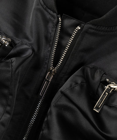 【 ２color 】アウトポケットジップアップショートブルゾン ／ out pocket zip up short blouson