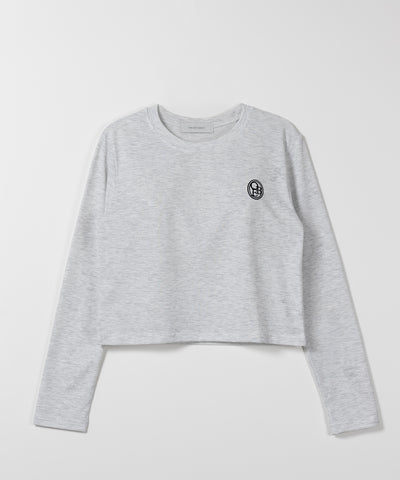 OBE刺繍 ミニロゴ長袖Ｔシャツ【 韓国製 】