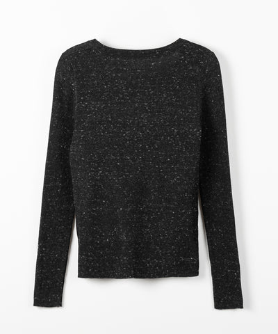 メランジネップルーズニットトップス ／ melange nep loose knit tops