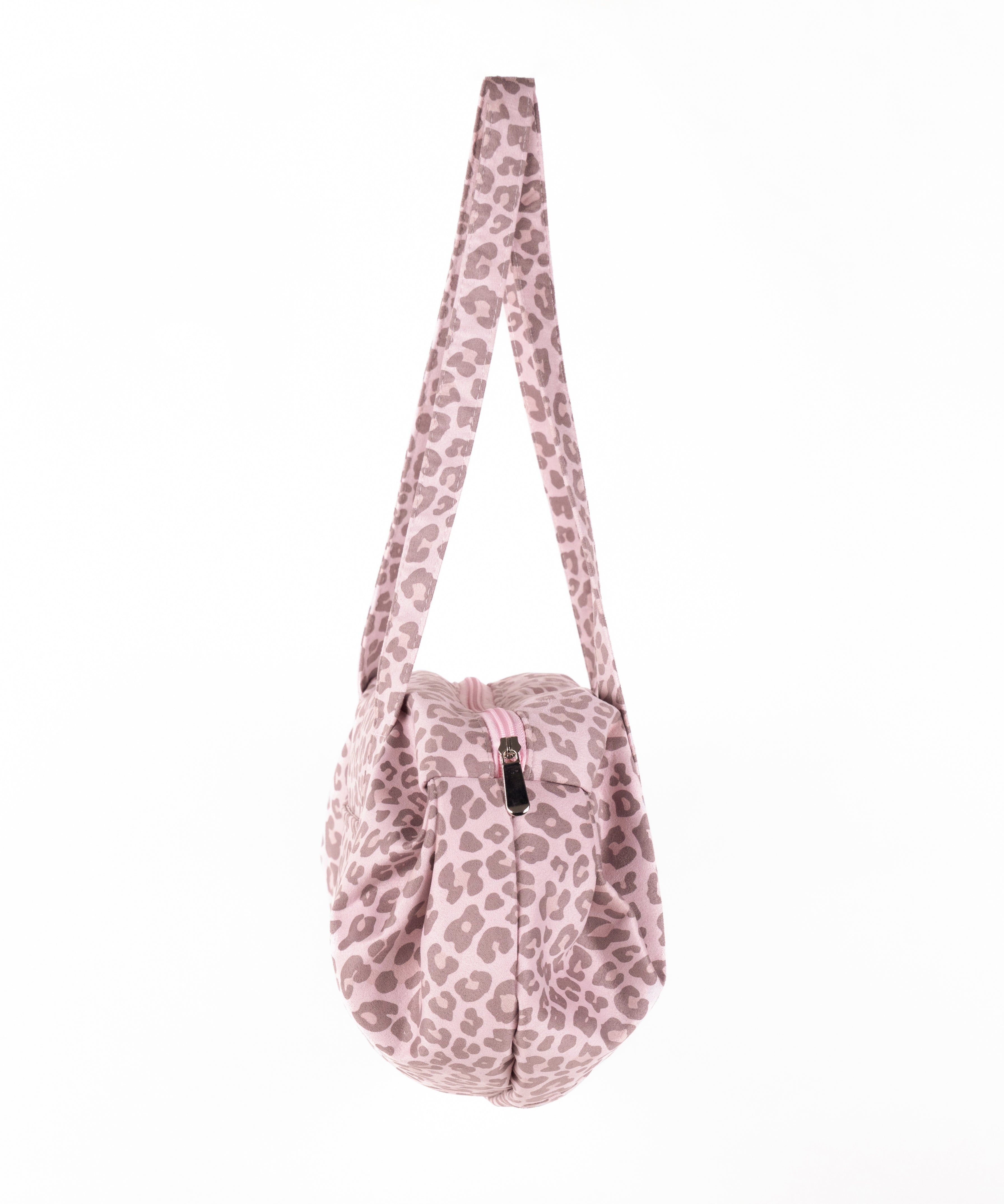 ヴィンテージライクピンクレオパードミニボストンショルダーバッグ　／ vintage like pink leopard mini boston shoulder bag