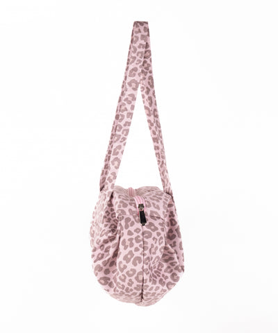 ヴィンテージライクピンクレオパードミニボストンショルダーバッグ　／ vintage like pink leopard mini boston shoulder bag
