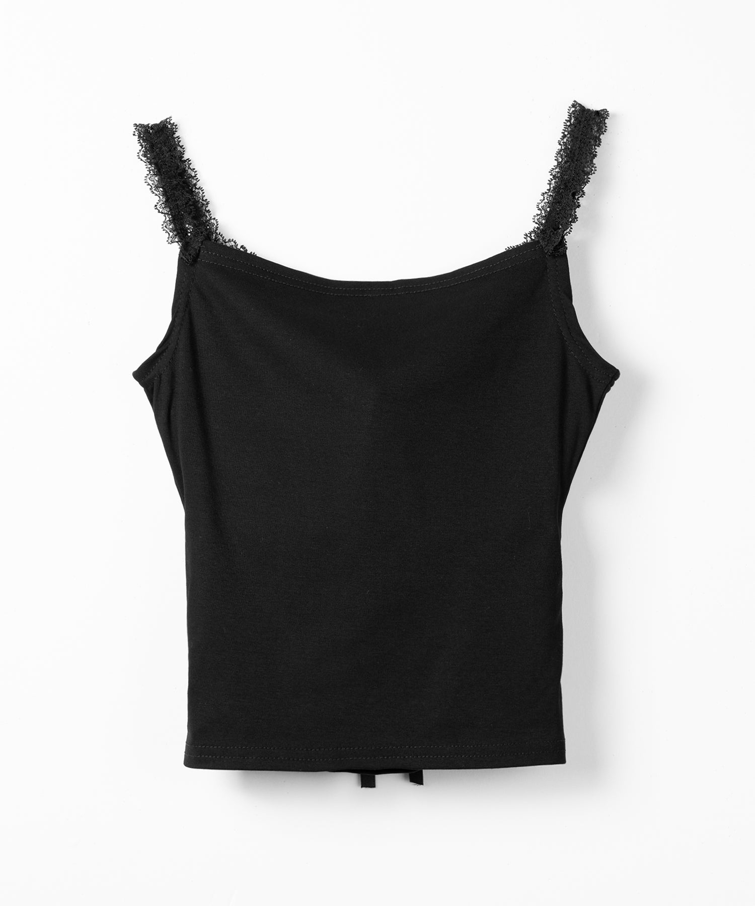 シャーリングギャザーフロントリボンキャミソール ／ shirring gather front ribbon camisole