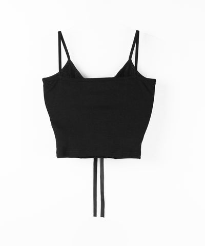 【 ２WAY  】レースアップコルセットリボンチョーカーキャミソール ／ lace up corset ribbon choker camisole