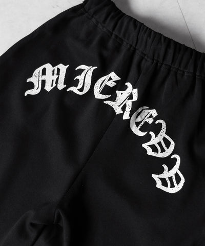 グランジロゴバックプリントスウェットワイドパンツ ／ grunge logo back print sweat wide pants