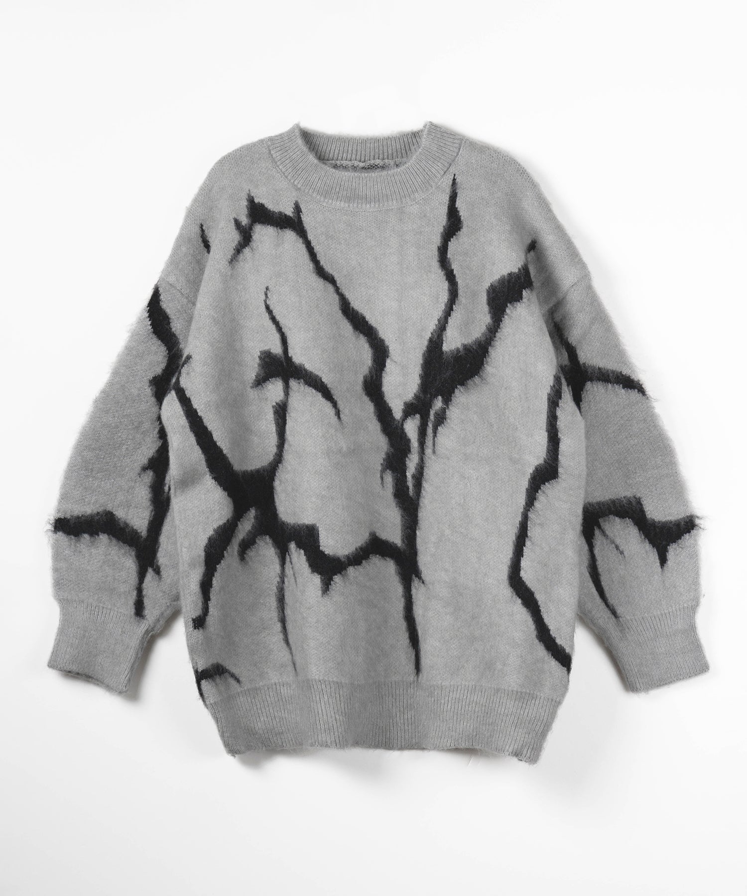 【 ３color 】CRACK モヘアライクオーバーニット ／ CRACK mohair-like over knit
