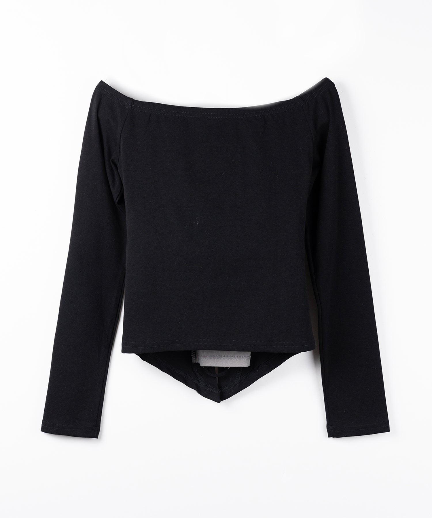 レースアップコルセットリボンオフショルトップス ／ laceup corset ribbon off shoulder tops