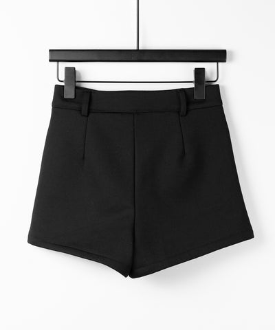 裏起毛ハイウエストタイトスパンショートパンツ ／ urakimo high waist tight span short pants