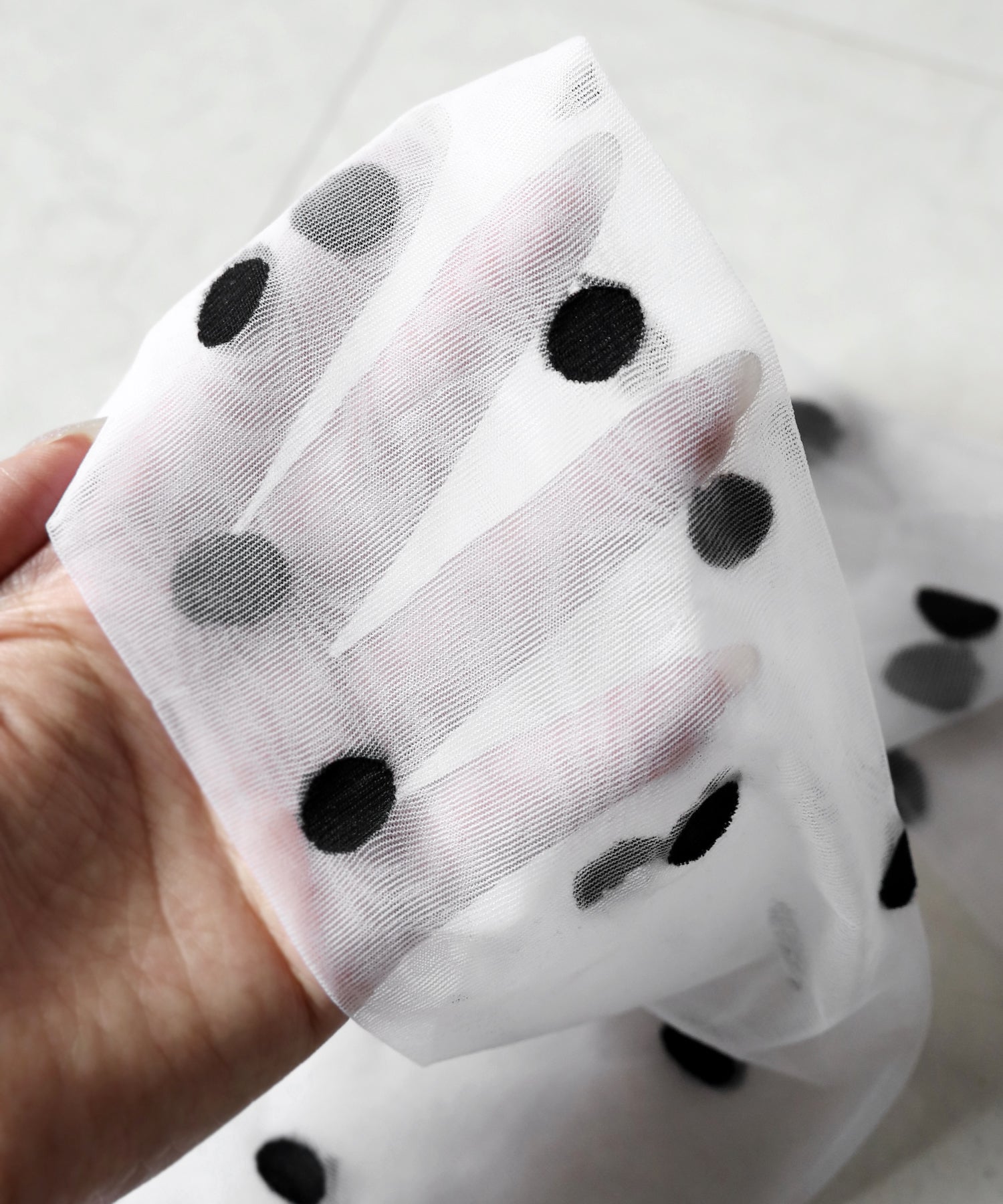レースドットニーハイシアーハイソックス ／ lace dot knee high sheer high socks