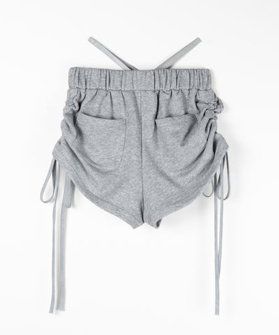 【先行販売】サイドシャーリングストリングショートパンツ