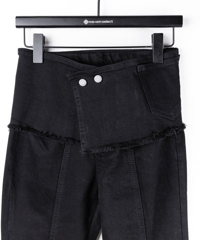 ストラップリボンヴィンテージストレッチフレアデニム ／ strap ribbon vintage stretch flare denim