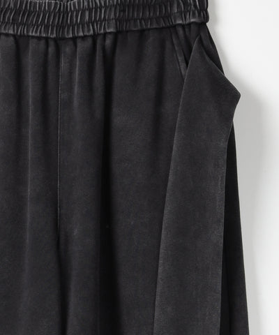 フェイクレイヤードピグメントスウェットワイドパンツ ／ fake layered pigment sweat wide pants