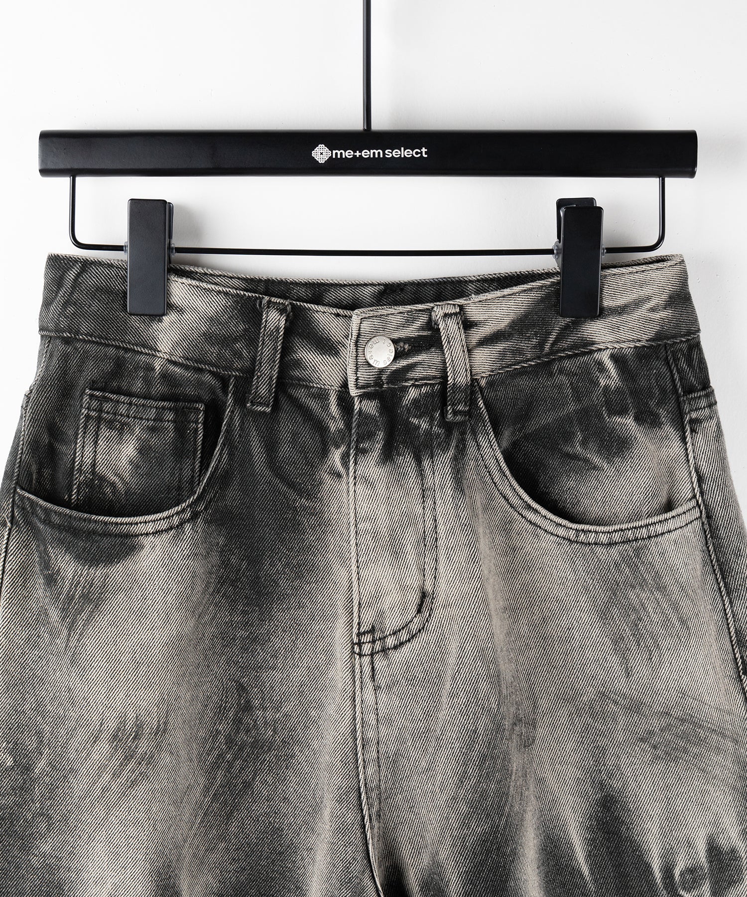 【 ４size 】ヴィンテージタイダイブリーチワイドデニム ／ vintage bleached tie-dye wide denim