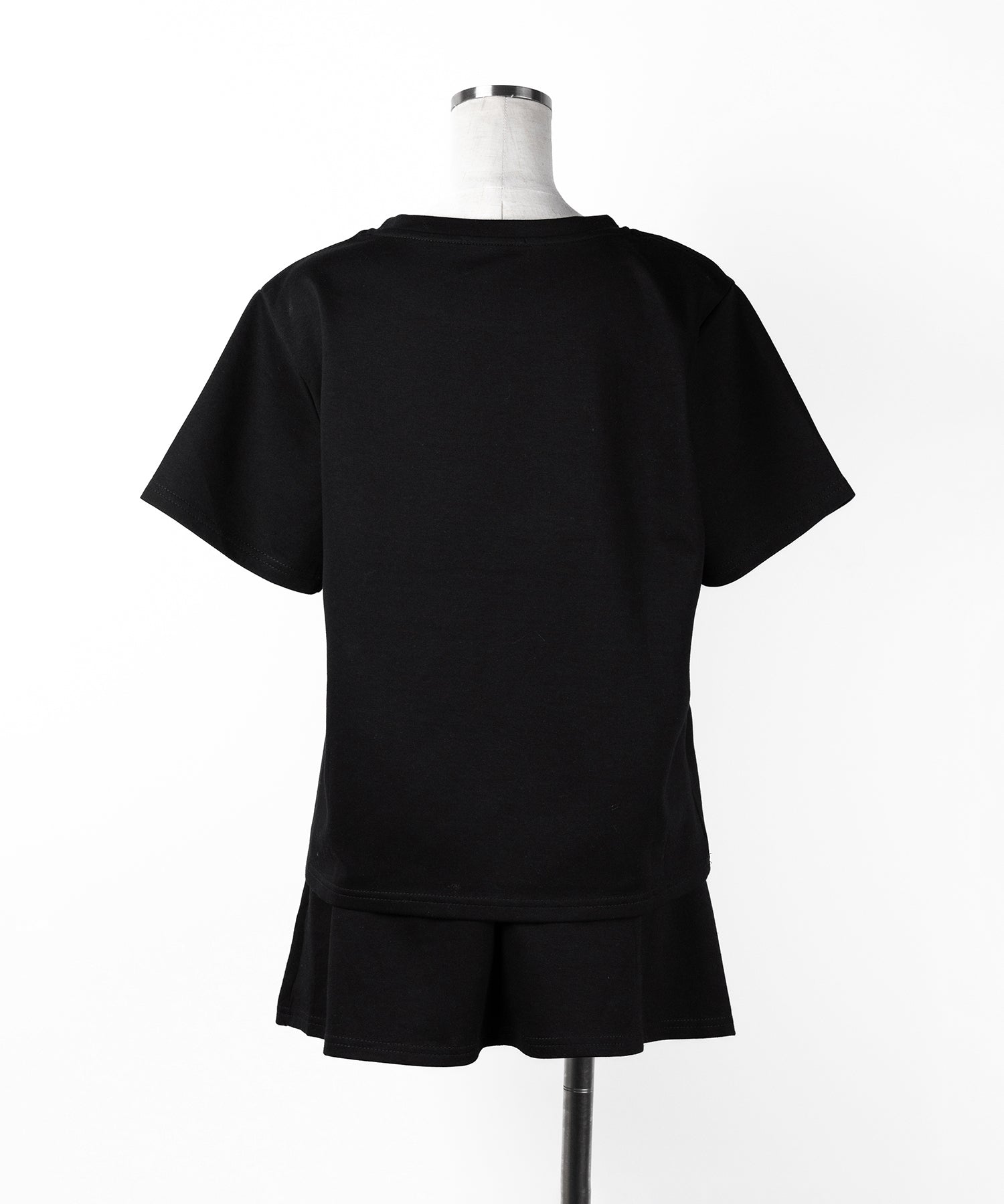 【 セットアップ 】オーバーサイズ半袖Ｔシャツ＋プリーツミニスカート SET ／( SETUP ) oversize shortsleeve Tee + pleated mini skirt SET