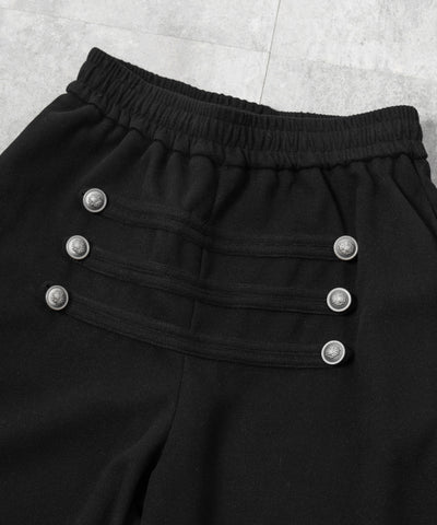 【 微起毛 】ナポレオンデザインボリュームワイドパンツ ／ napoleon design volume wide pants