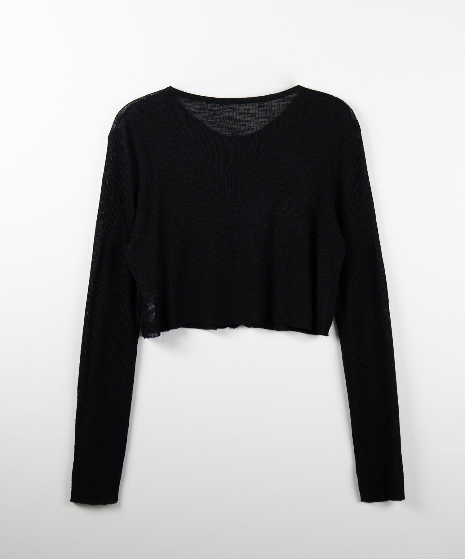 ラインストーンシアーニットカーディガン ／ Rhine stone sheer knit cardigan