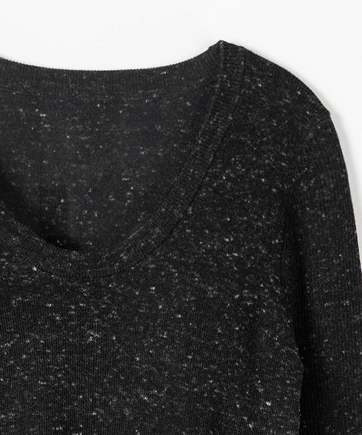 メランジネップルーズニットトップス ／ melange nep loose knit tops