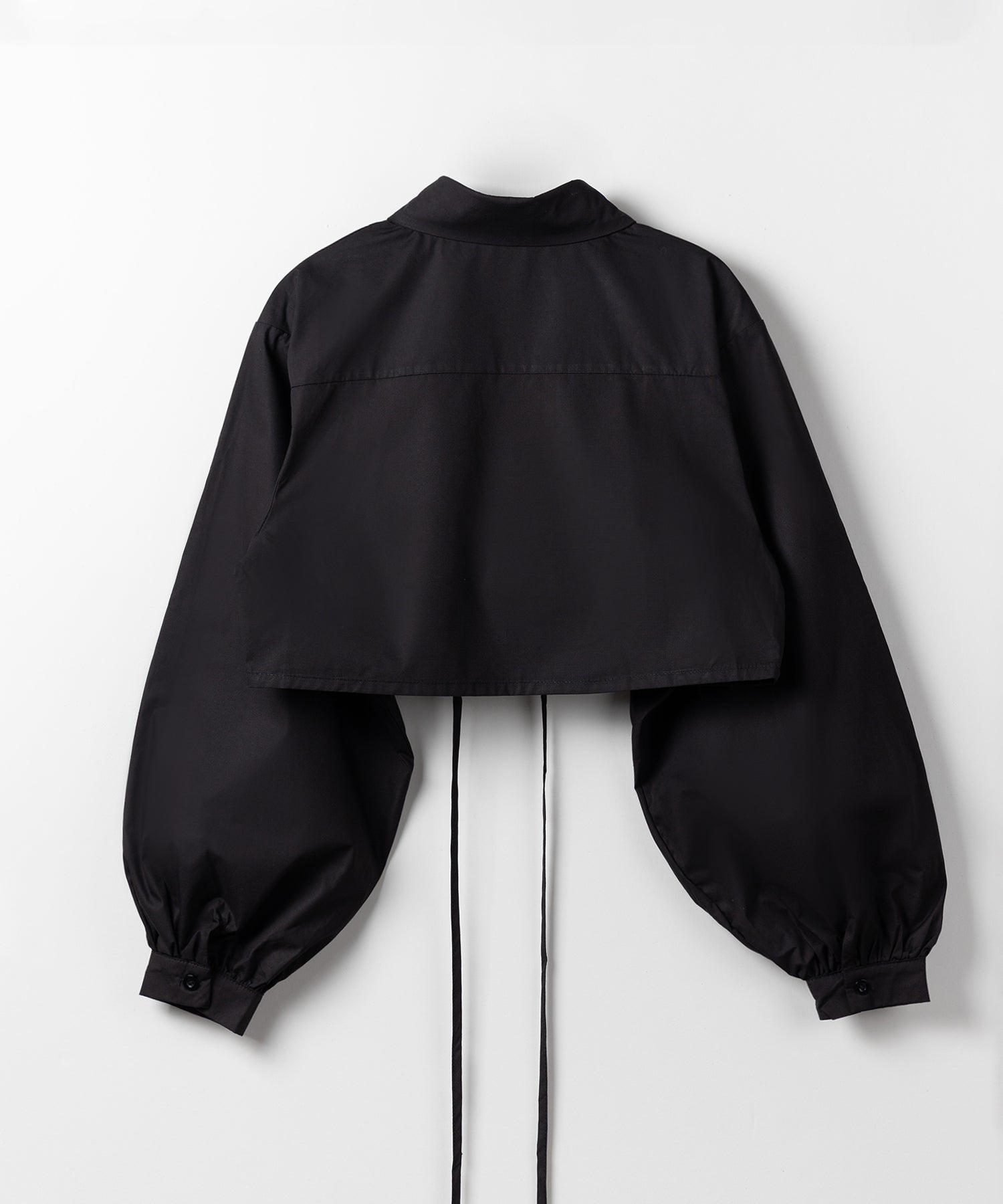 【 ２color 】クロスストラップリボンショートシャツ ／ cross strap ribbon short shirts