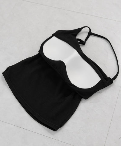 【 ３color ／ カップ付 】ラインストラップワンショルキャミソール ／ line strap one shoulder camisole