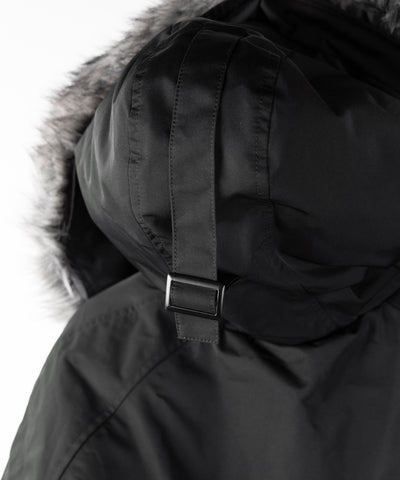 フェイクファーフーディビッグダウンジャケット ／ fake fur hoodie big down jacket