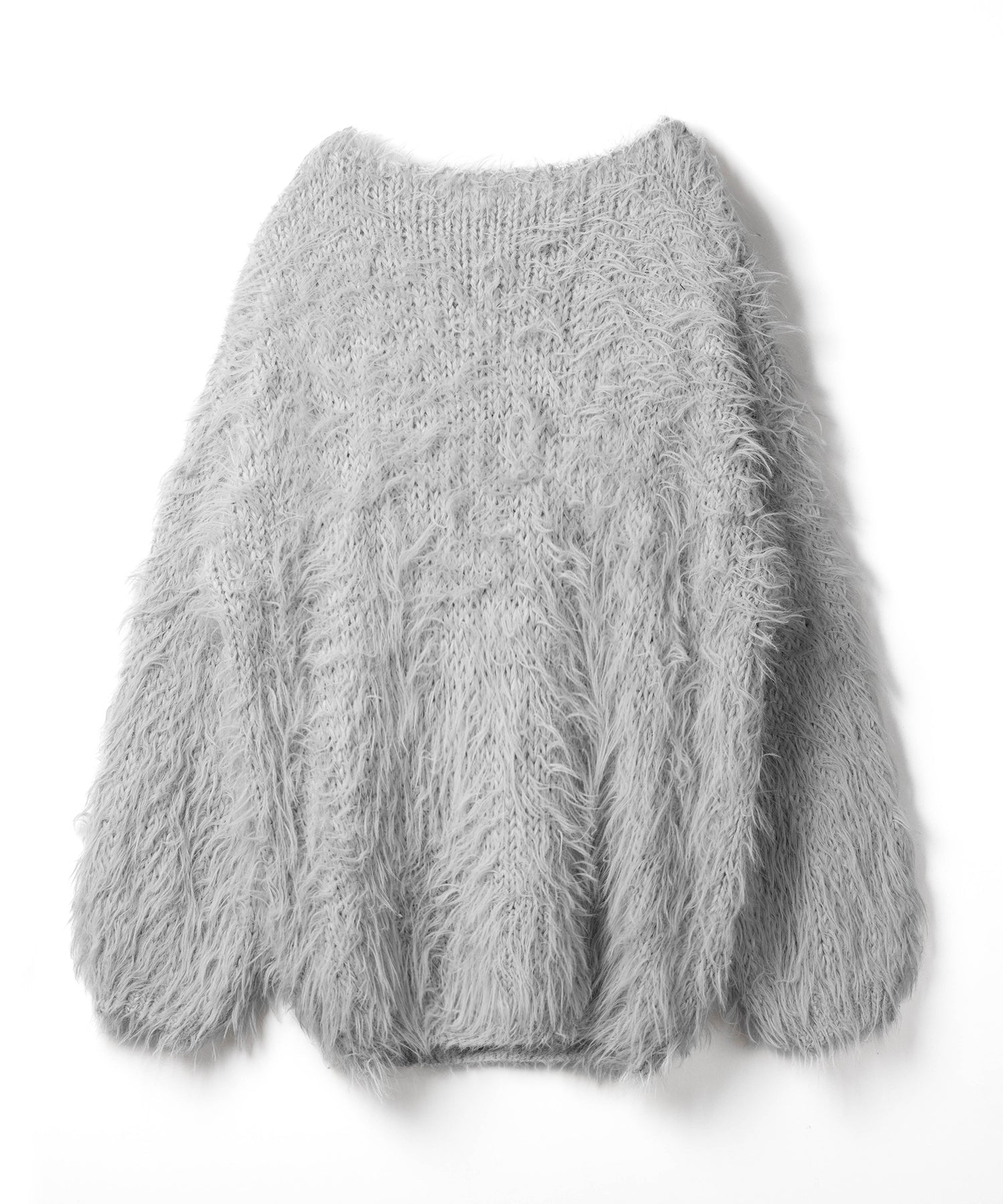 【 ３color 】フラッフィーシャギーボリュームニットミニワンピース ／ fluffy shaggy volume knit mini onepiece