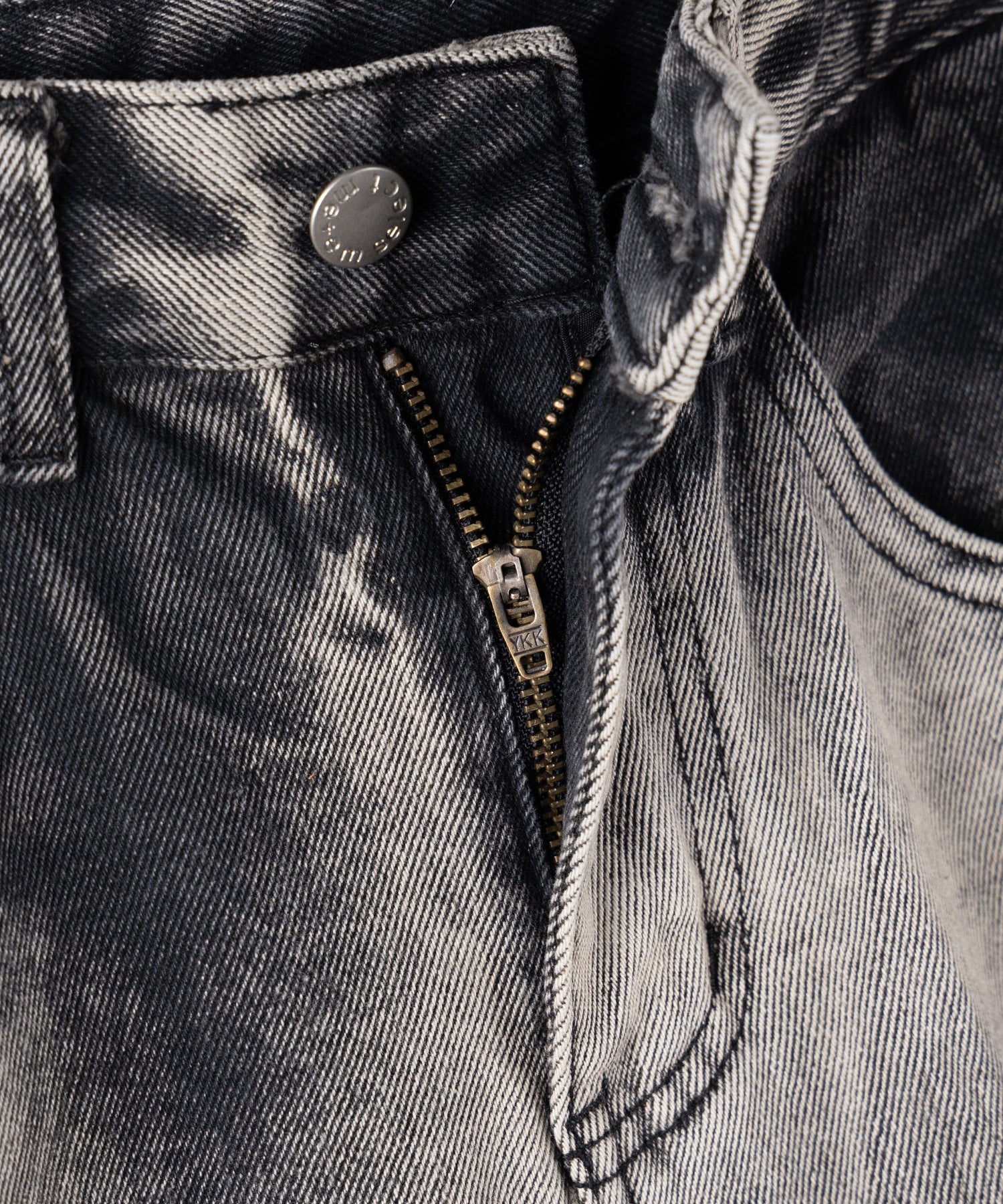 【 ４size 】ヴィンテージタイダイブリーチワイドデニム ／ vintage bleached tie-dye wide denim