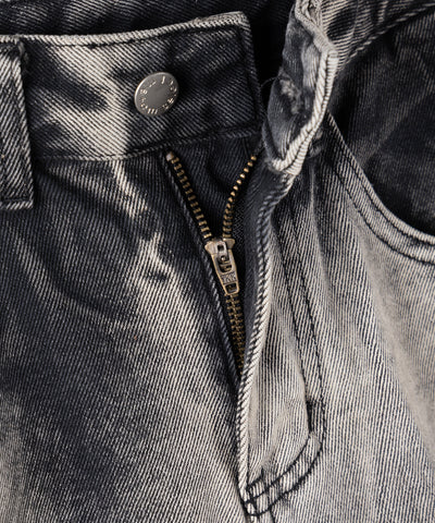 【 ４size 】ヴィンテージタイダイブリーチワイドデニム ／ vintage bleached tie-dye wide denim