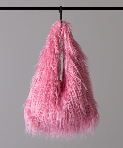 【 ５color 】シャギーファーワンハンドルショルダーバッグ ／ shaggy fur onehandle shoulder bag