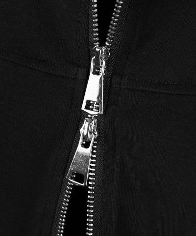 ダブルジップバイカースリムトップス ／ double zip biker slim tops