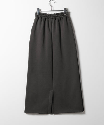 【 裏起毛 】バックスリット切替スウェットロングスカート