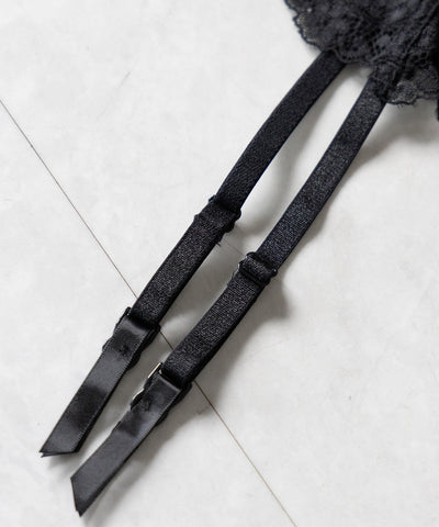 レースリボンストラップガーターベルト ／lace ribbon strap garter belt