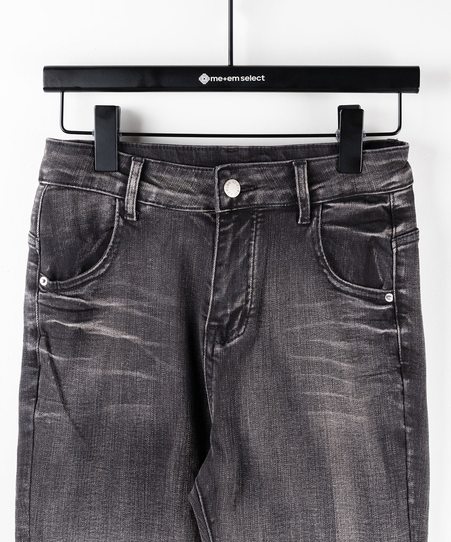 【 ２color ／ ４size 】クロスデザインヴィンテージライクフリンジストレッチフレアデニム ／ cross design vintage-like fringe stretch flare denim