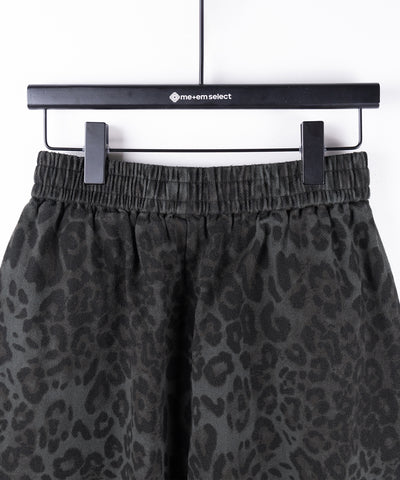 【 ２color 】ヴィンテージライクレオパードツイルワイドパンツ ／ vintage like leopard twill wide pants