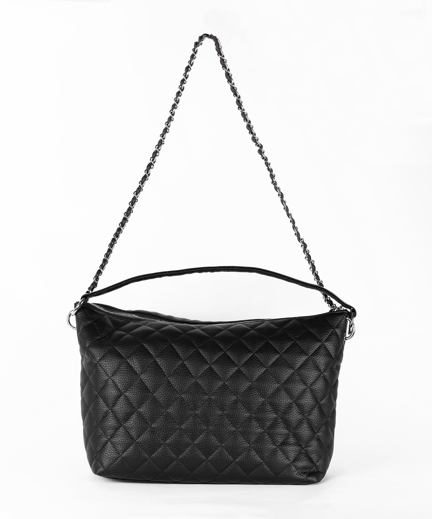 【 ショルダーストラップ付き２WAY 】キルティングスクエアトートショルダーバッグ / quilted square tote shoulder bag