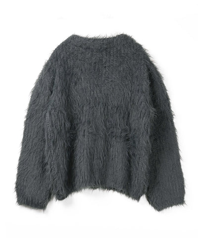 【 ３color 】モンスターシャギーボリュームニットカーディガン ／ monster shaggy volume knit cardigan