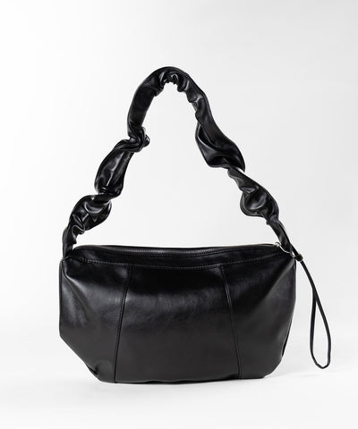 シャーリングハンドルショルダーバッグ ／ shirring handle shoulder bag