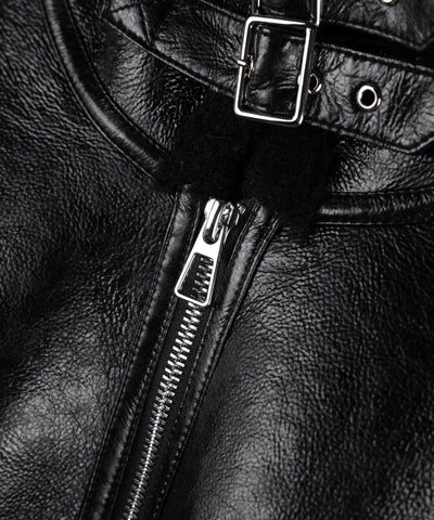 【 限定先行販売 】B-3ヴィンテージレザーボアムートンジャケット ／ B-3 vintage leather boa mouton jacket