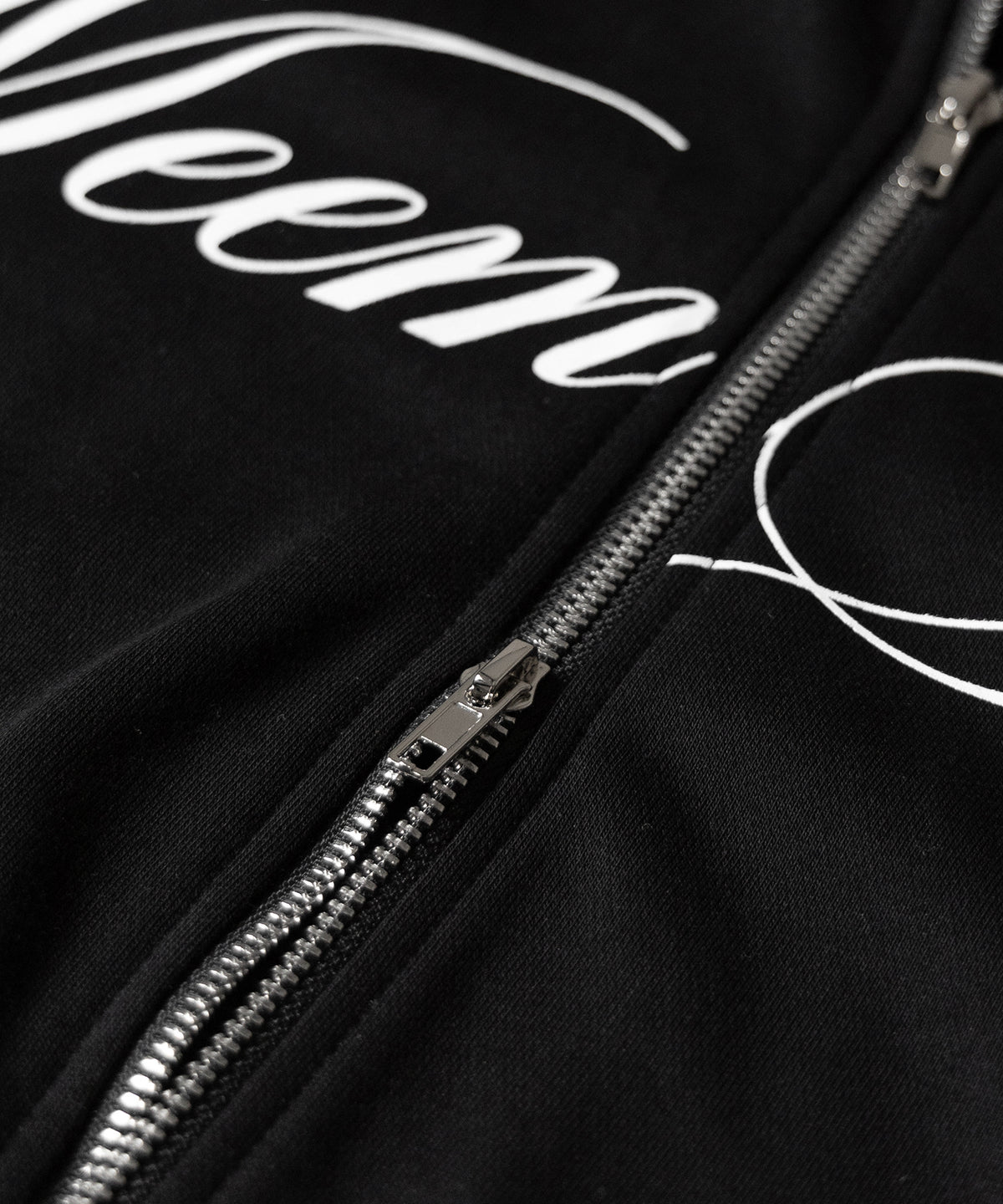 【 セットアップ可能 】レタリングロゴプリントダブルジップビッグパーカー ／ lettering logo print double zip BIG hoodie