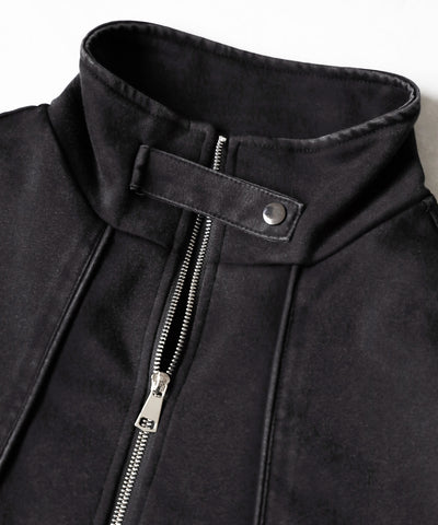 ピグメントヴィンテージジップアップオーバースウェットブルゾン ／ pigment vintage zipup over sweat blouson