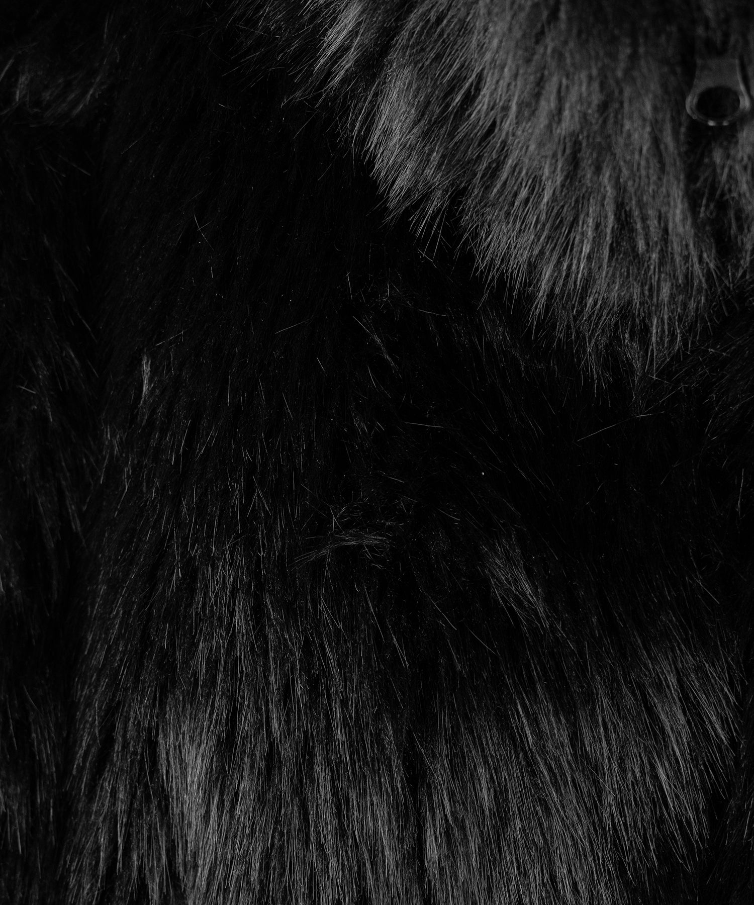 【 ポケット付 】スタンドネックジップアップフェイクファーベスト ／ stand neck zipup fake fur vest