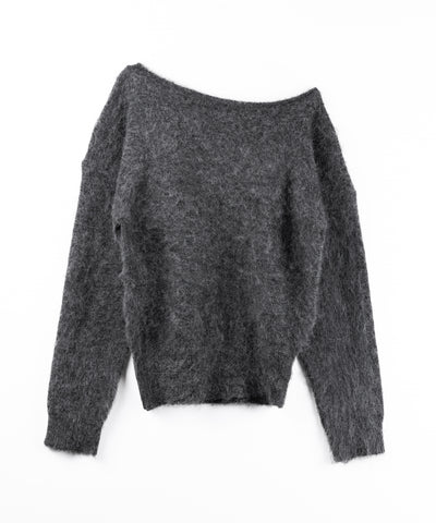 オフショルダーレディニットミニワンピース ／ off shoulder lady knit mini onepiece