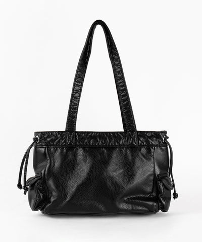 【 ３color 】アウトポケットジップアップエンボスヴィンテージハンドバッグ ／ out pocket zipup embossed vintage handbag