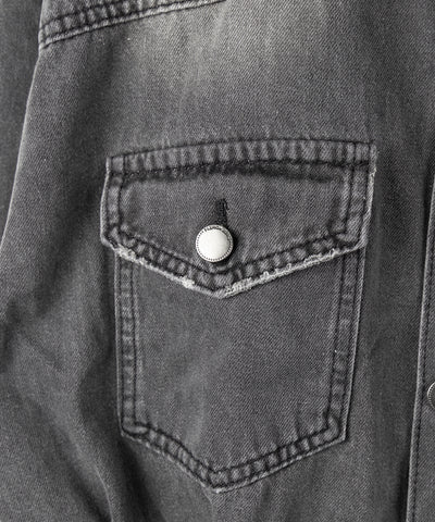 ヴィンテージデニムハイウエストミニオールインワン ／ vintage denim high waist mini allinone