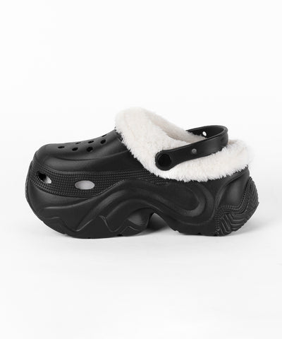 厚底スニーカーソールボアクロッグサンダル ／ platform sneaker sole boa clog sandals