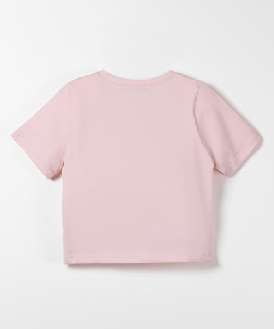 【 ４color 】ミニリボンバレエコアクロップドＴ ／ mini ribbon ballet core cropped Tee