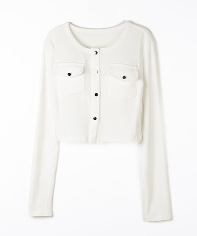 【 ２点セット 】アウトポケットカーディガン ＋ キャミソールセット ／ ( 2piece set ) out pocket cardigan + camisole SET